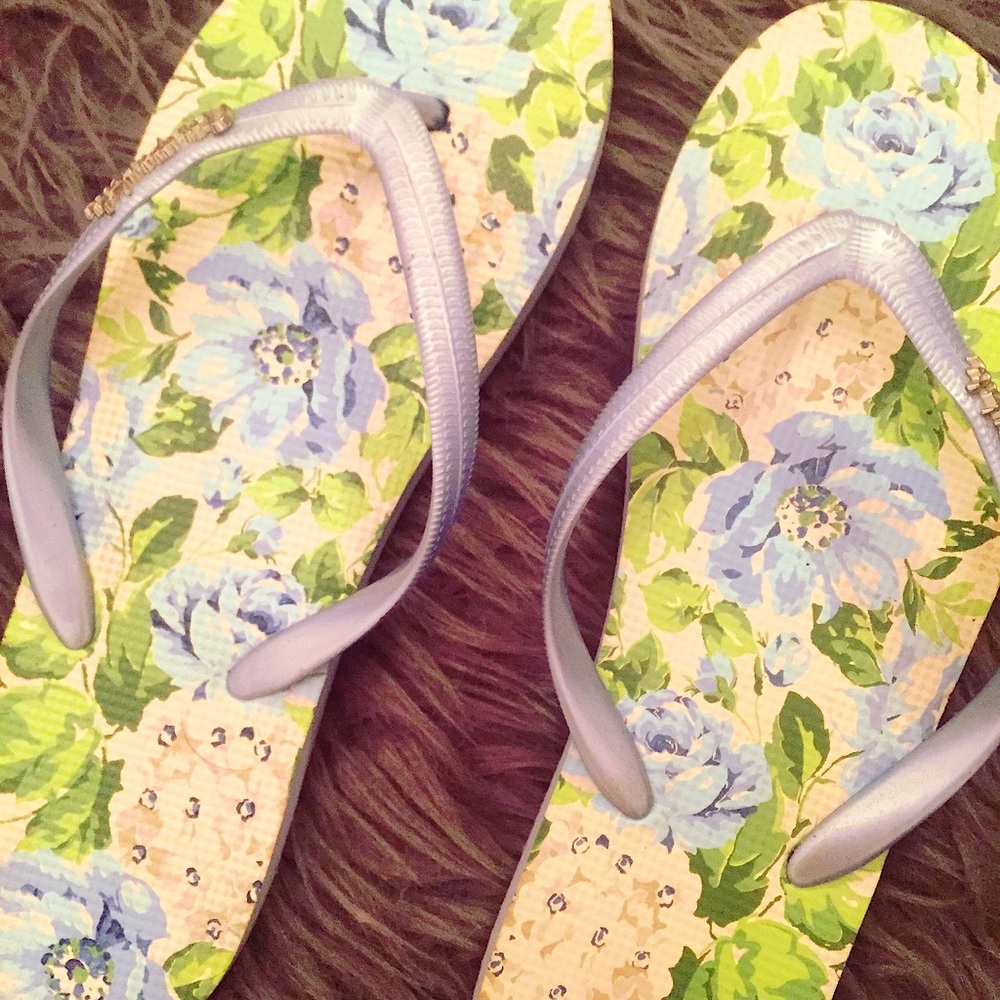 Floral Flip Flops